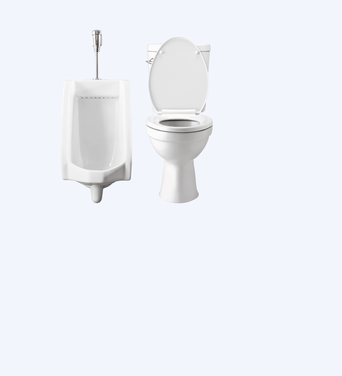 toilet and urinal