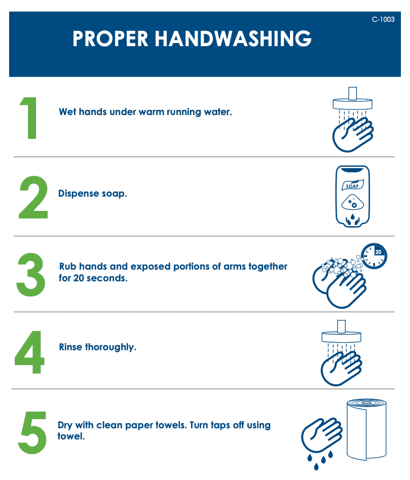 hand washing poster